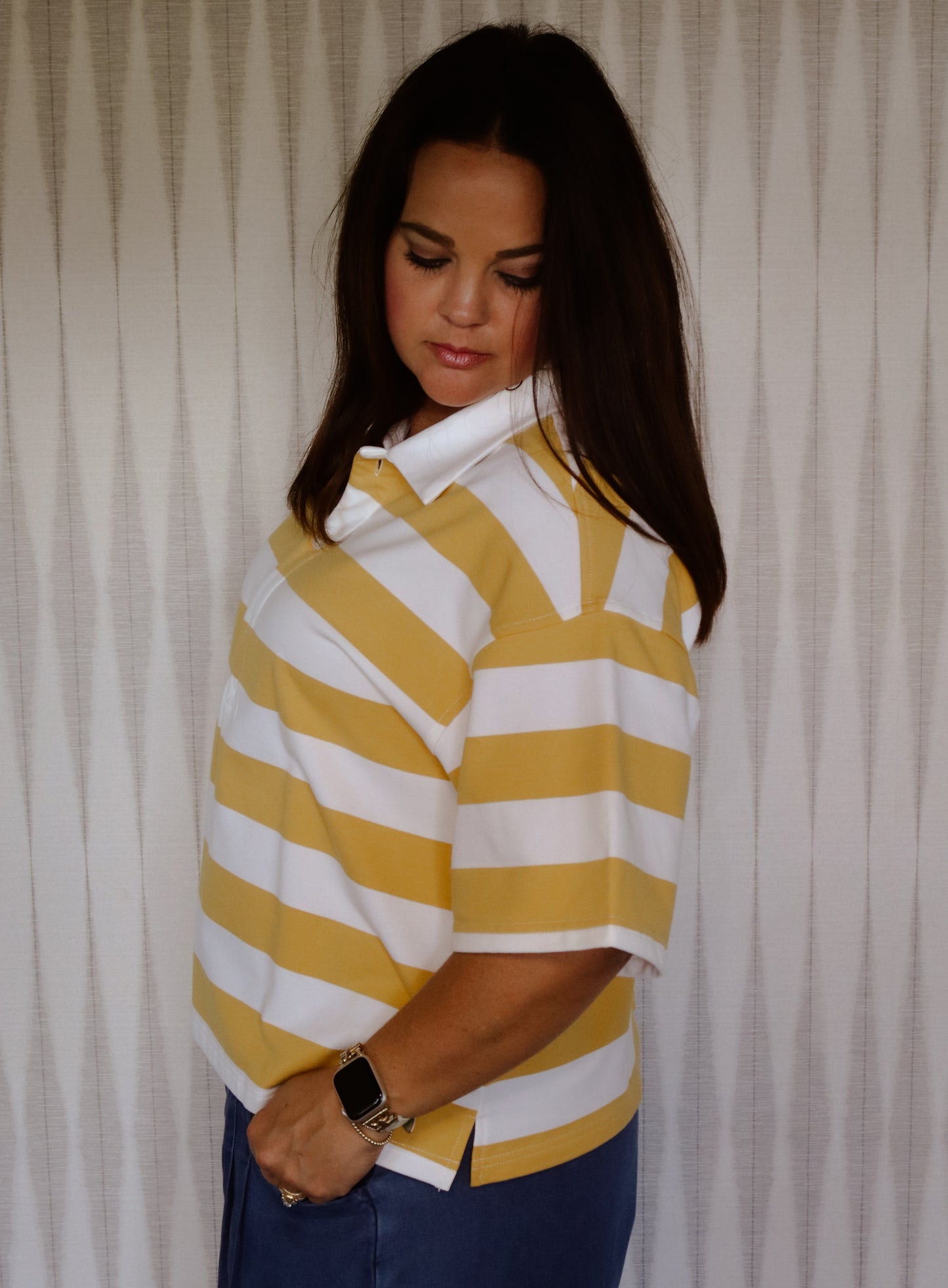 Yellow Stripe Top