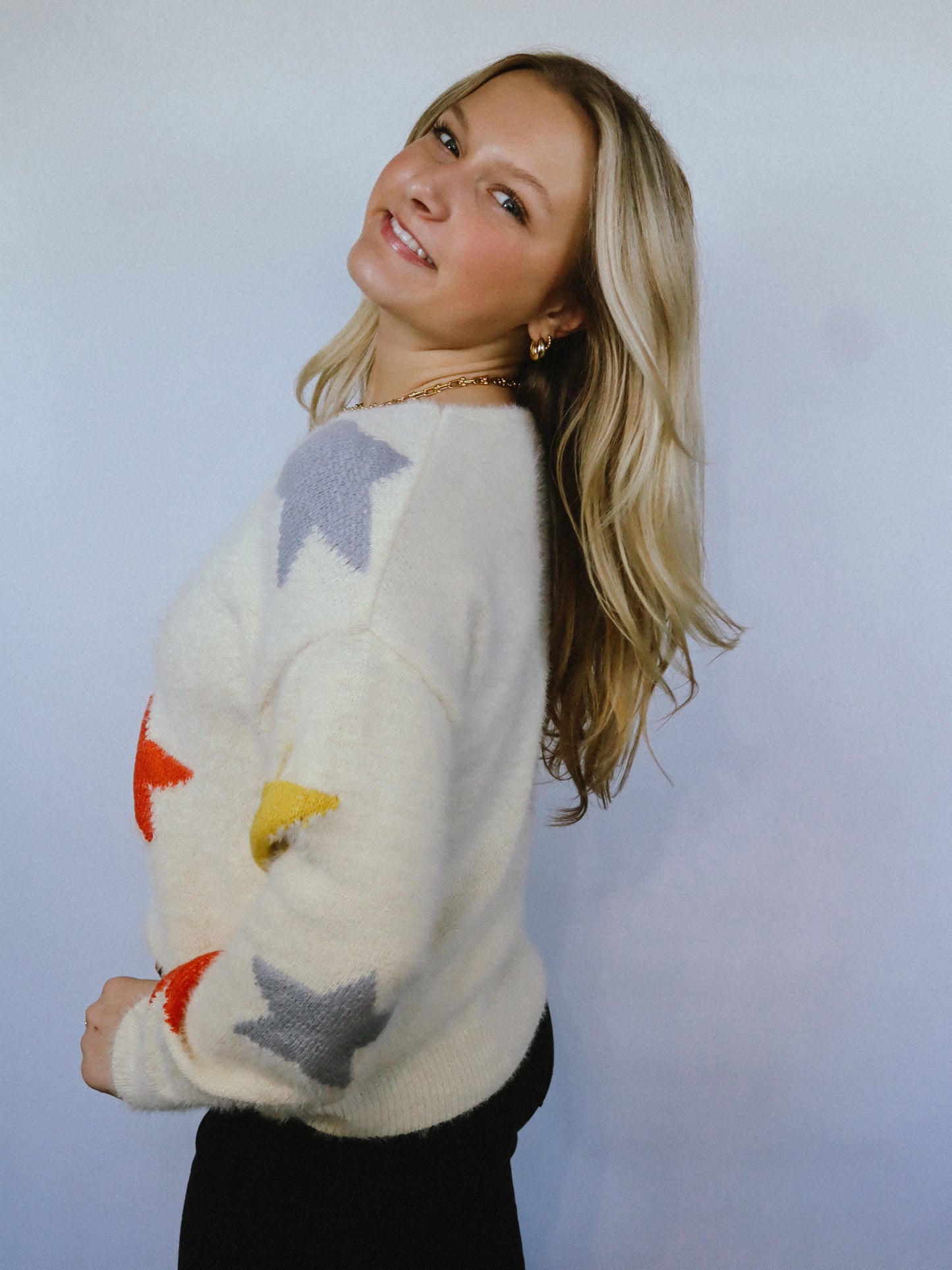 Colored Star Sweater