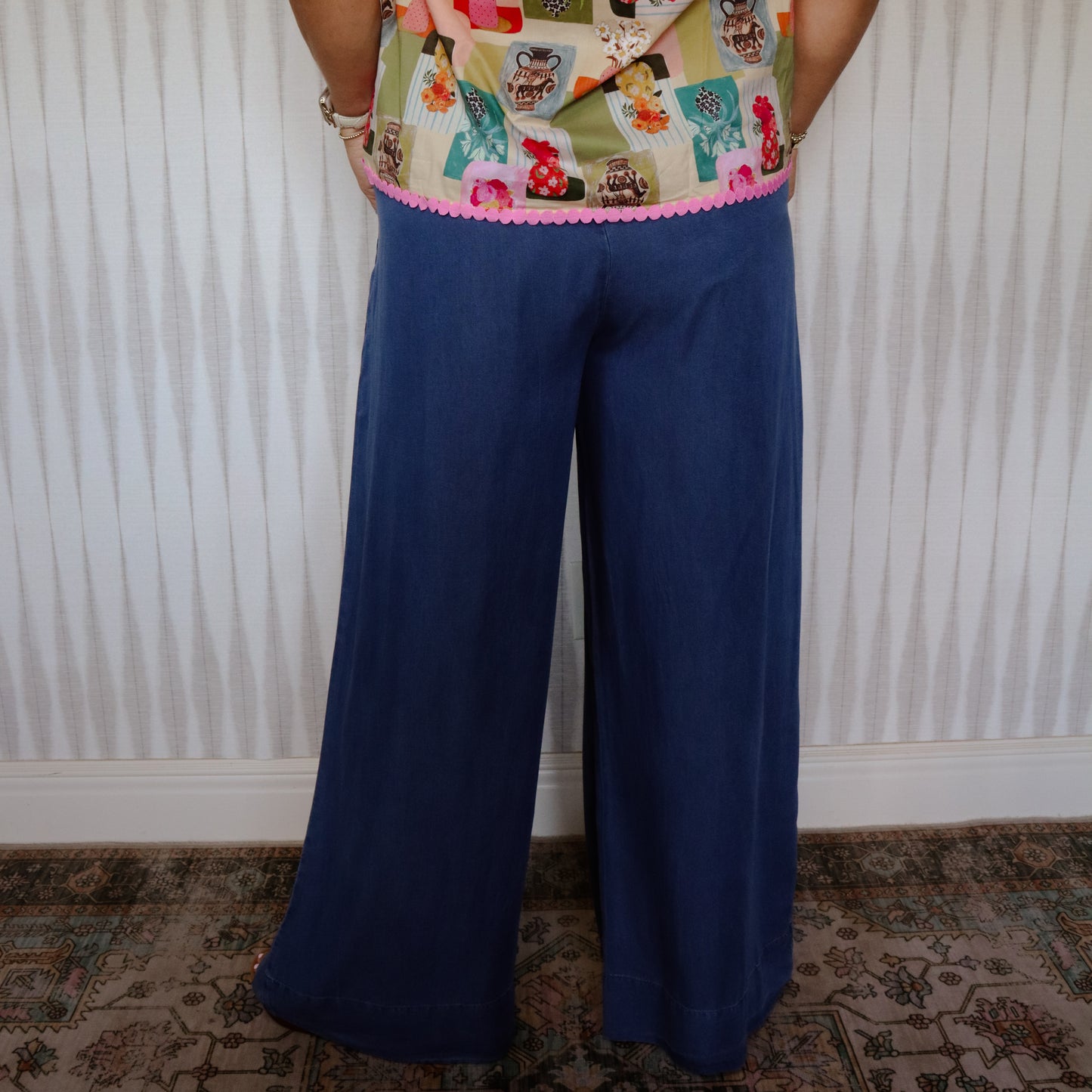 Wide Chambray Pant