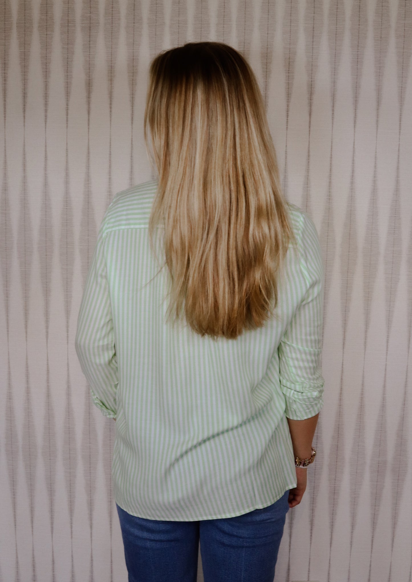 Lime Button Up