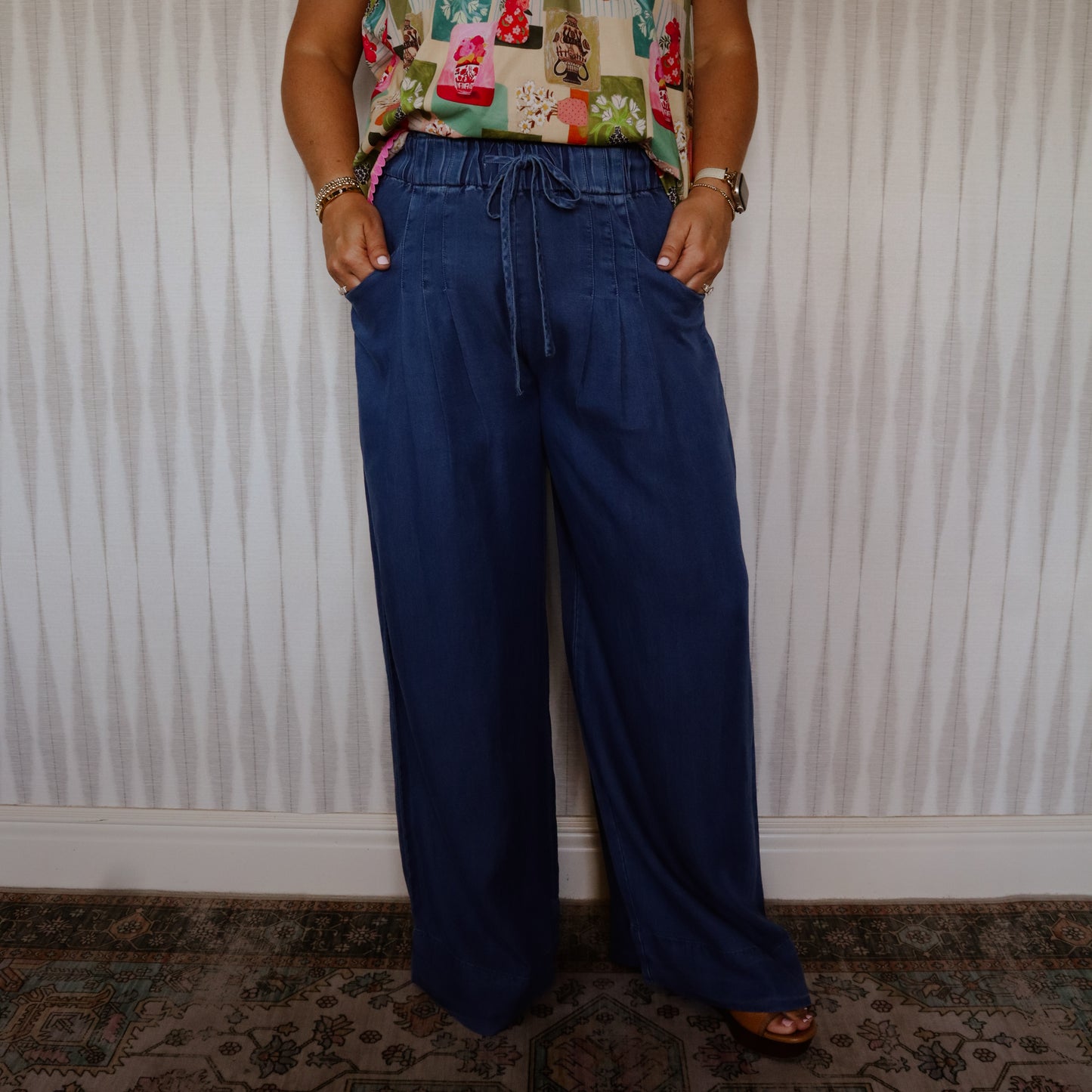 Wide Chambray Pant