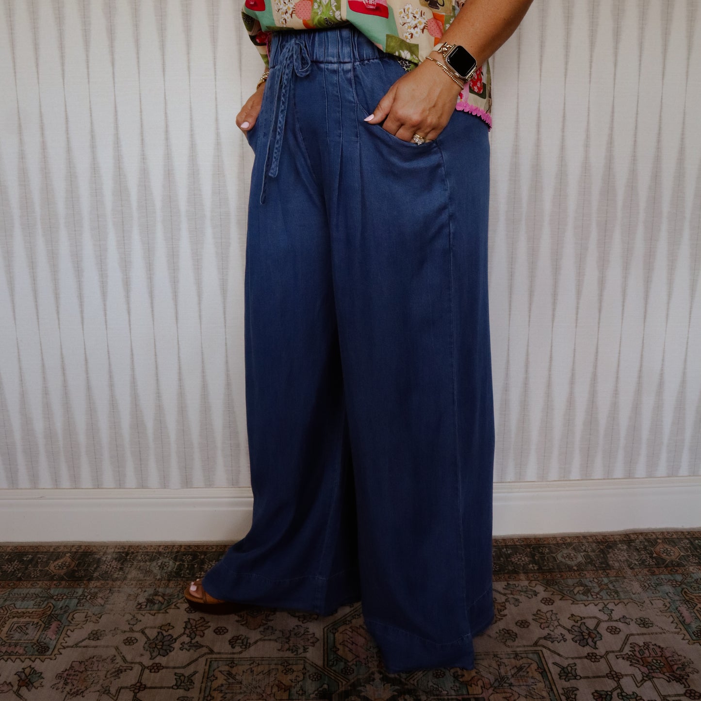 Wide Chambray Pant