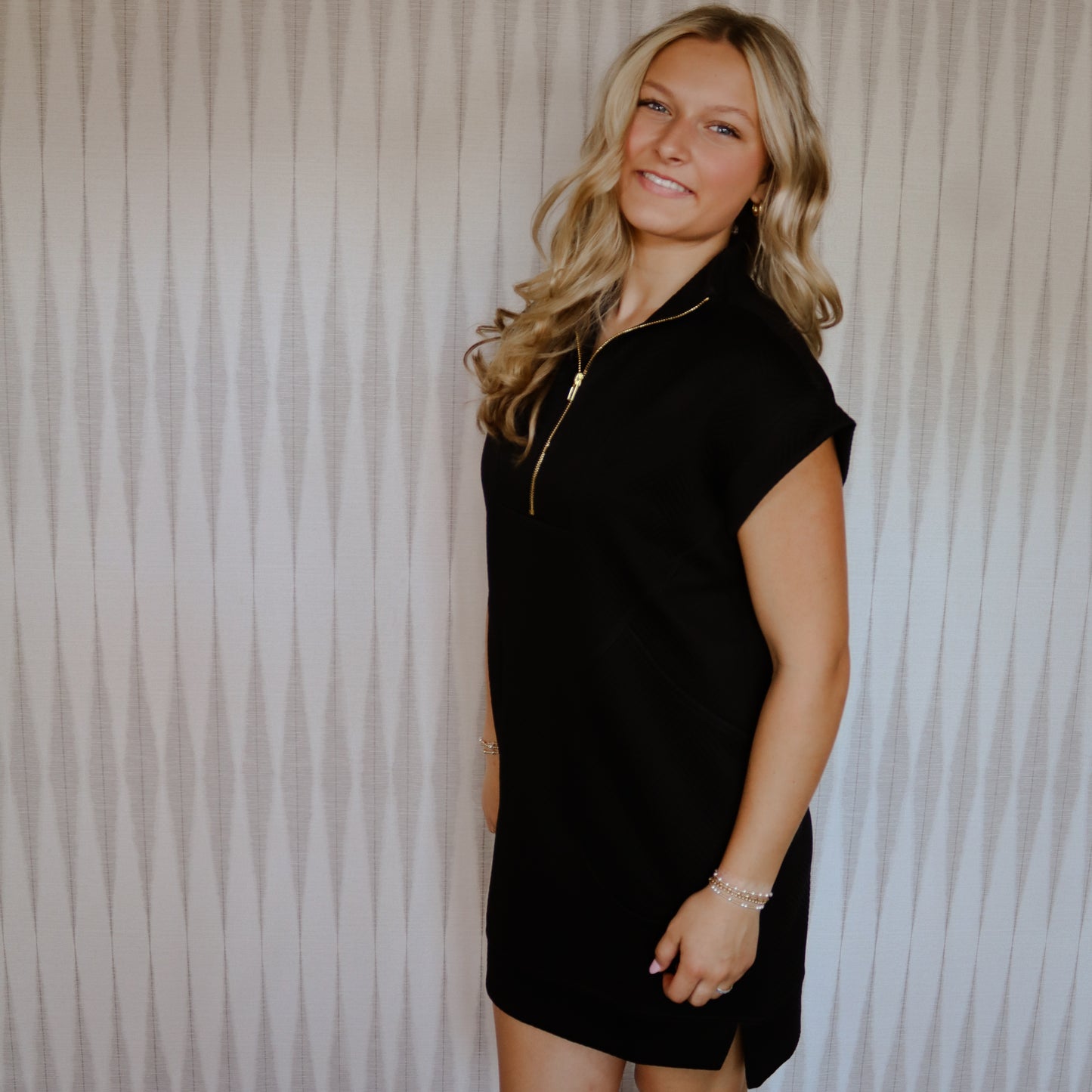 Black Zipper Dress