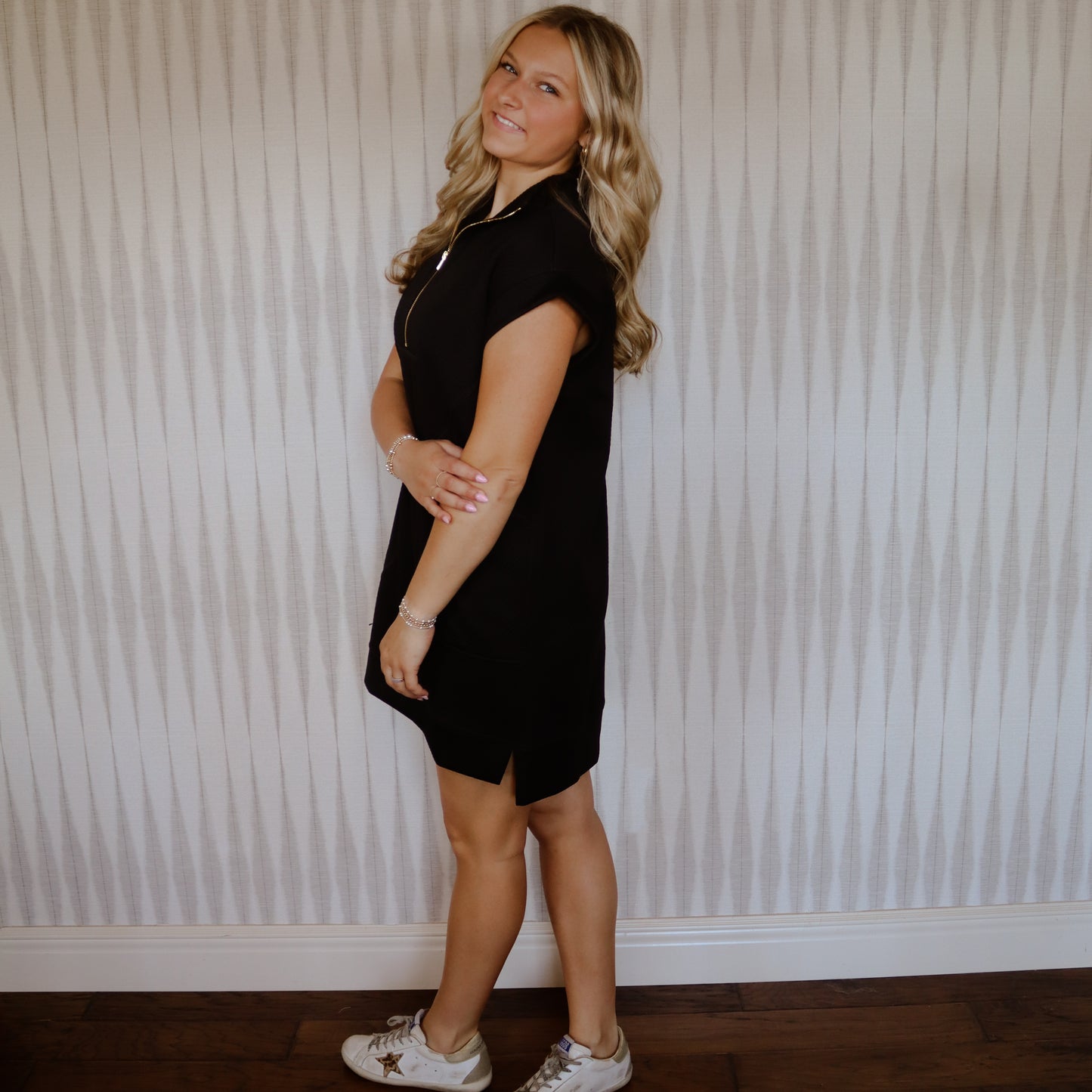 Black Zipper Dress