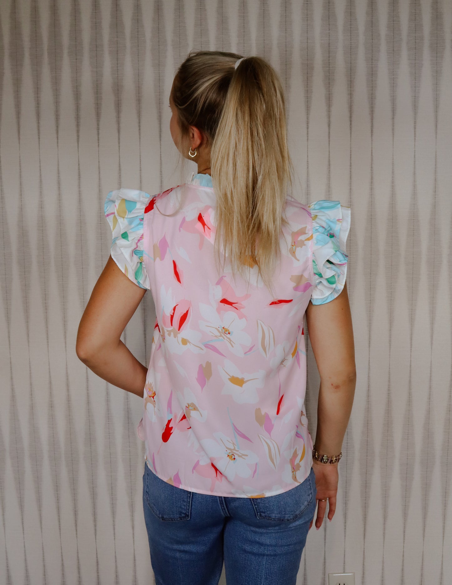 Ruffle Sleeve Top