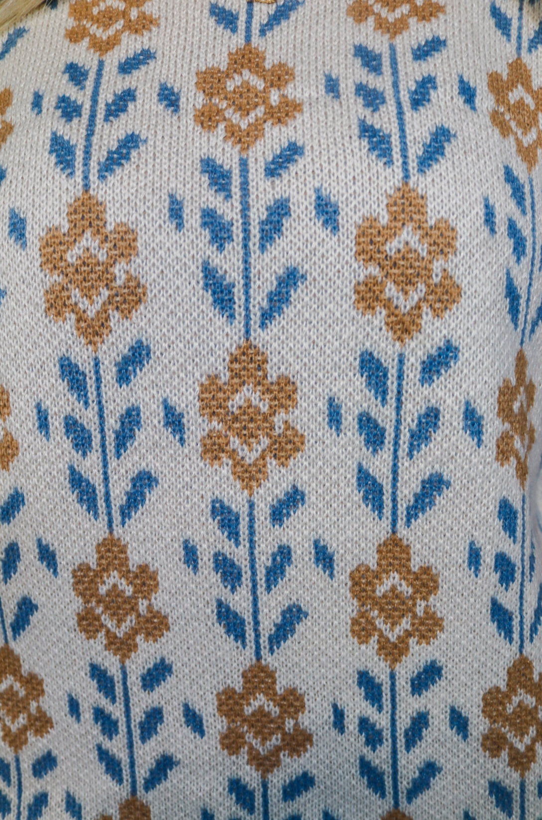 Floral Jacquard Sweater