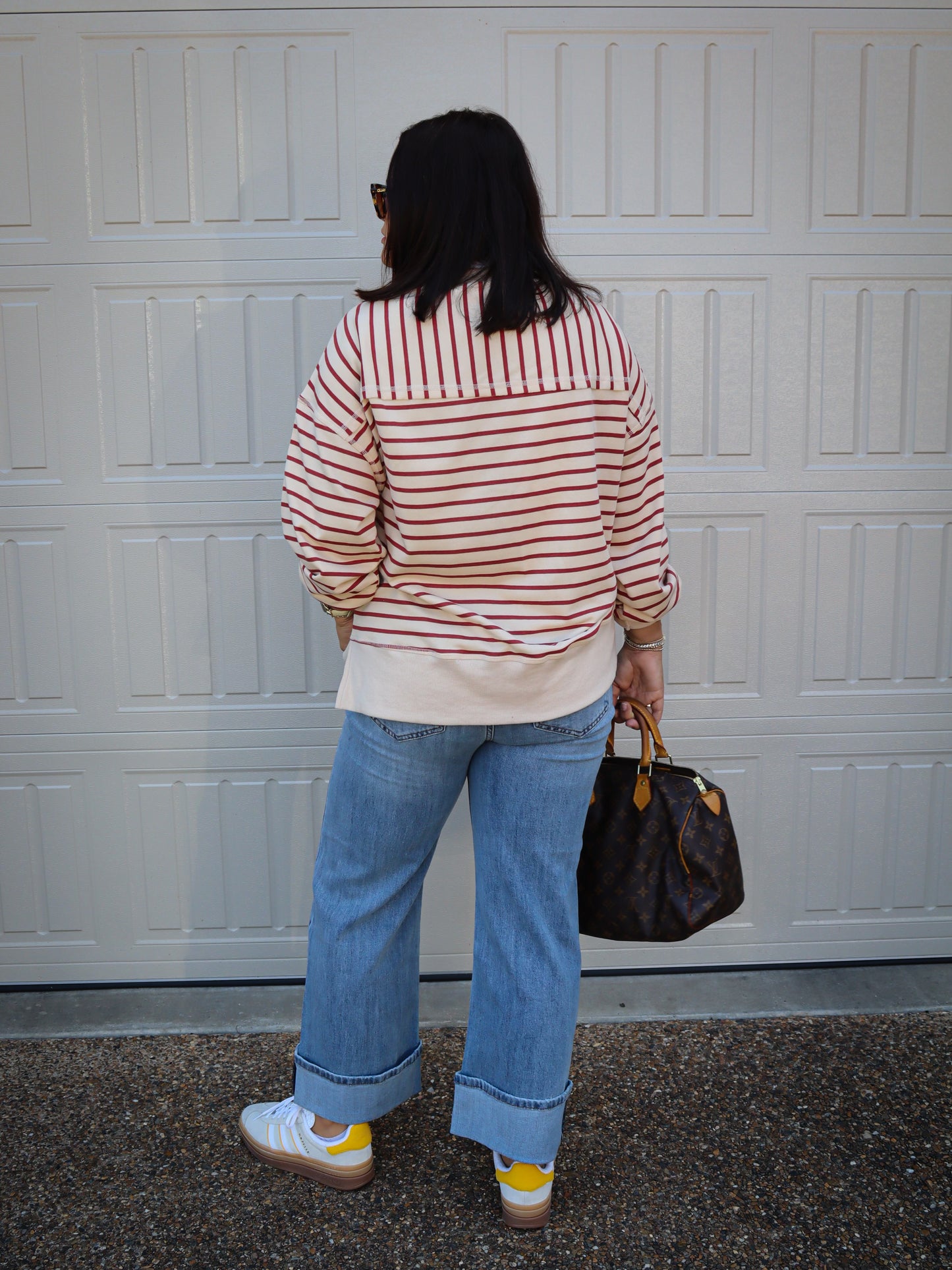 Brick & Beige Top