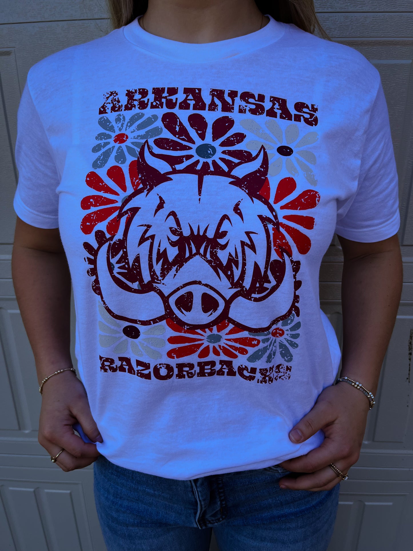 Razorback Groovy Floral Tee