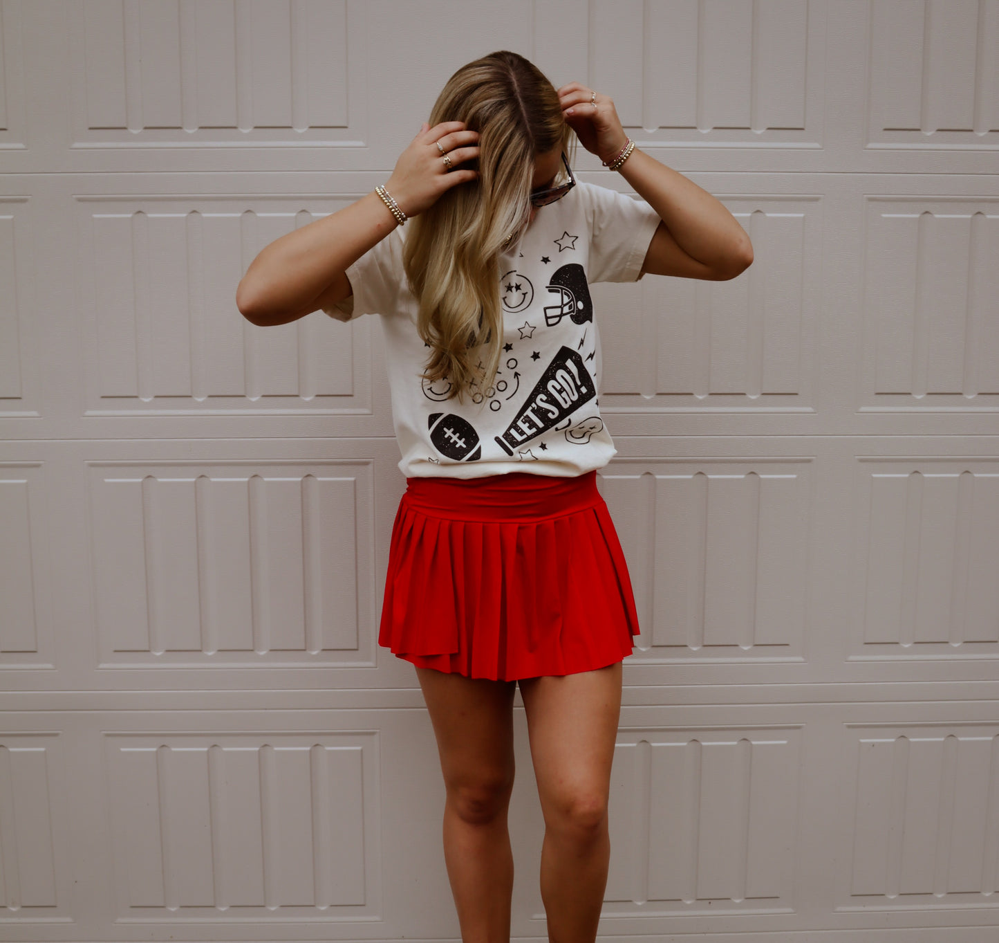 Red Get Your Game On Skort