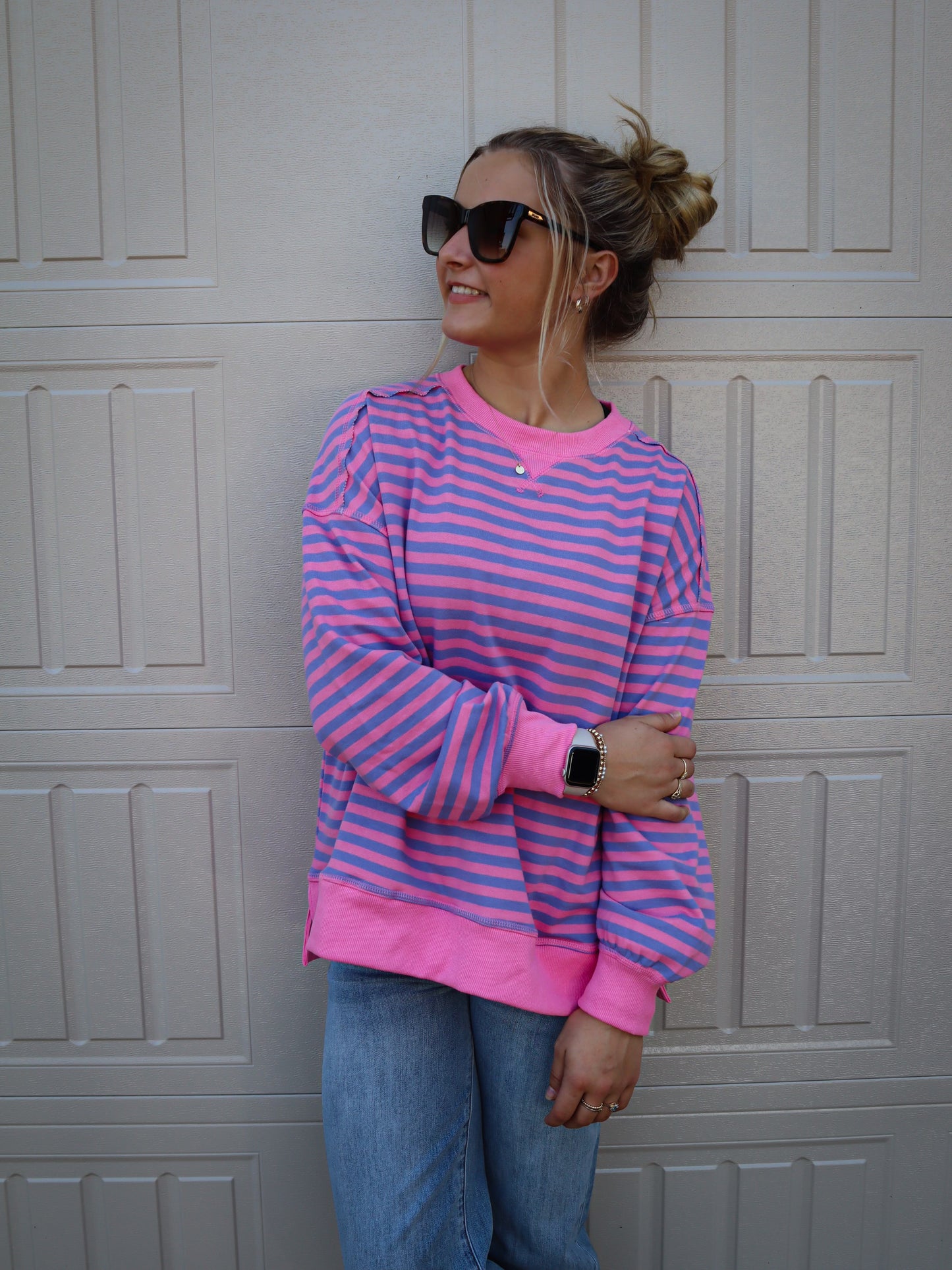 Pink/Purple Oversized Top