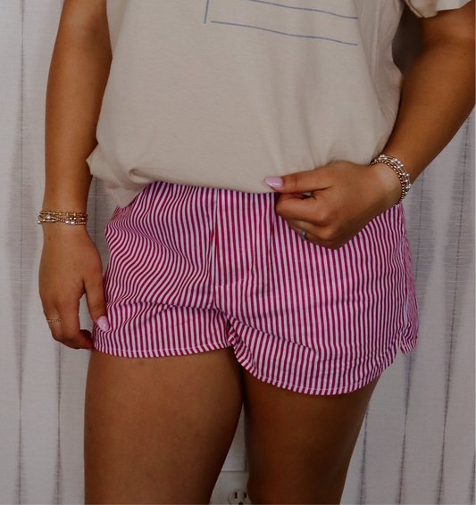 Red & White Short