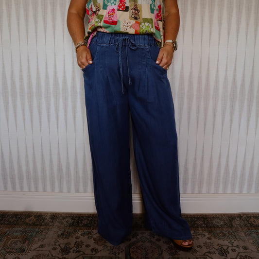Wide Chambray Pant