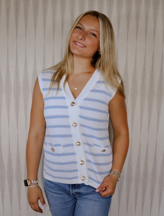 Gold Button Top