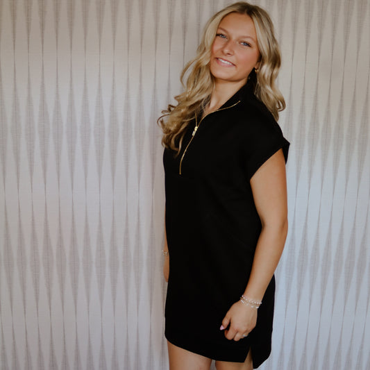 Black Zipper Dress
