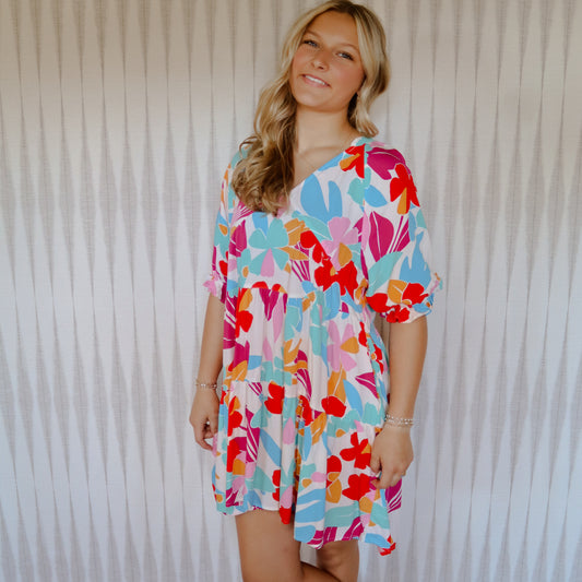 Multi Floral Dress