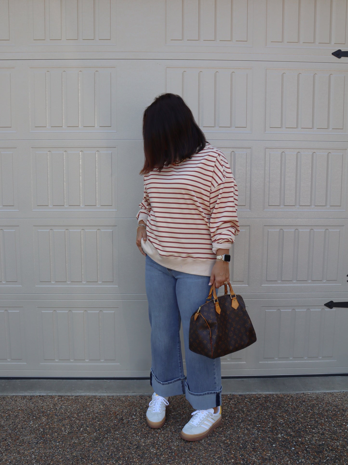 Brick & Beige Top