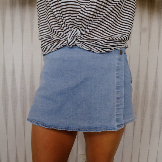 Denim Skort