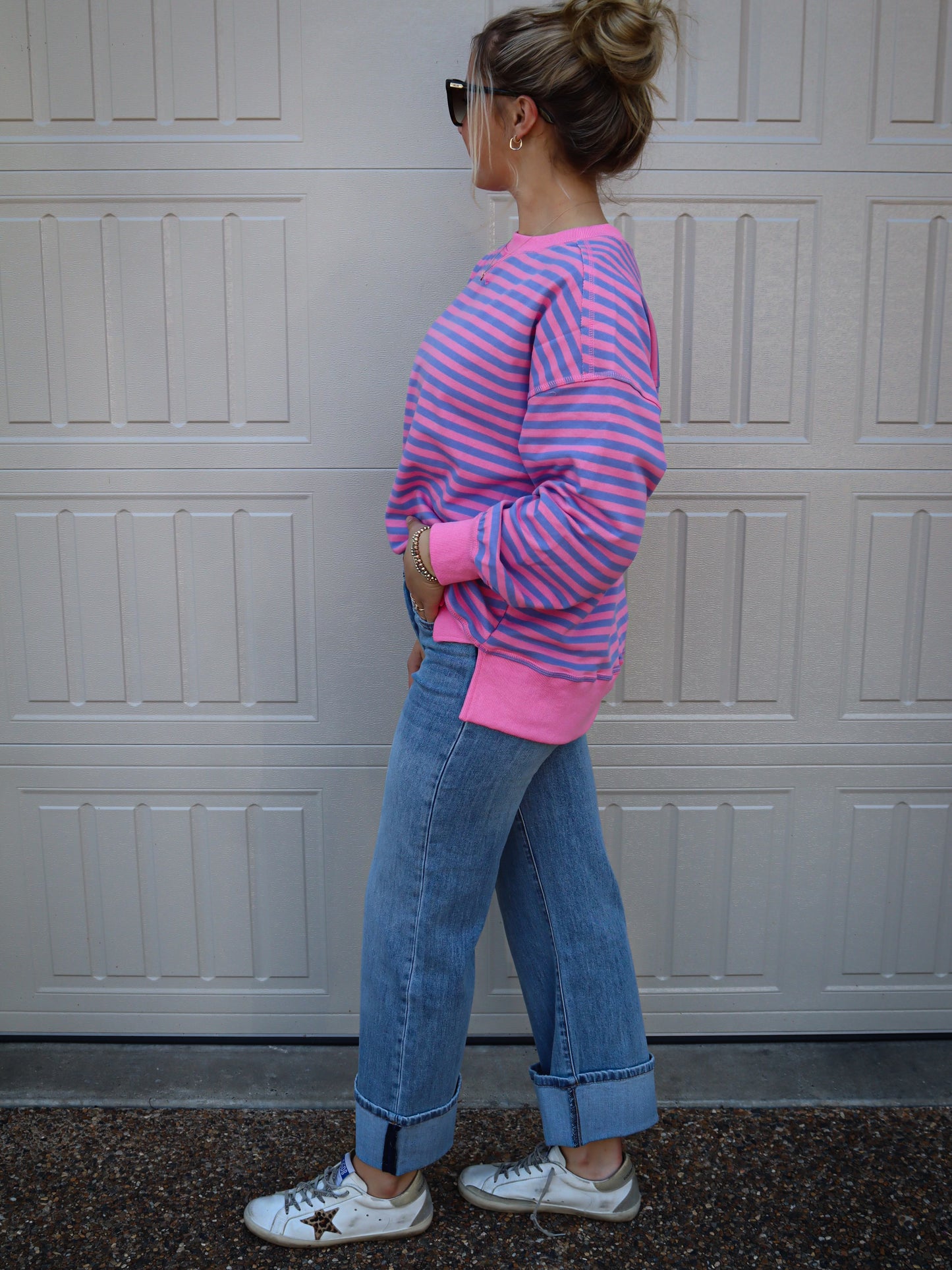 Pink/Purple Oversized Top